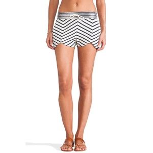 LAmade - Striped Shorts in Navy & Ivory | Size: XS | NWT/NEW | Knit Shorts